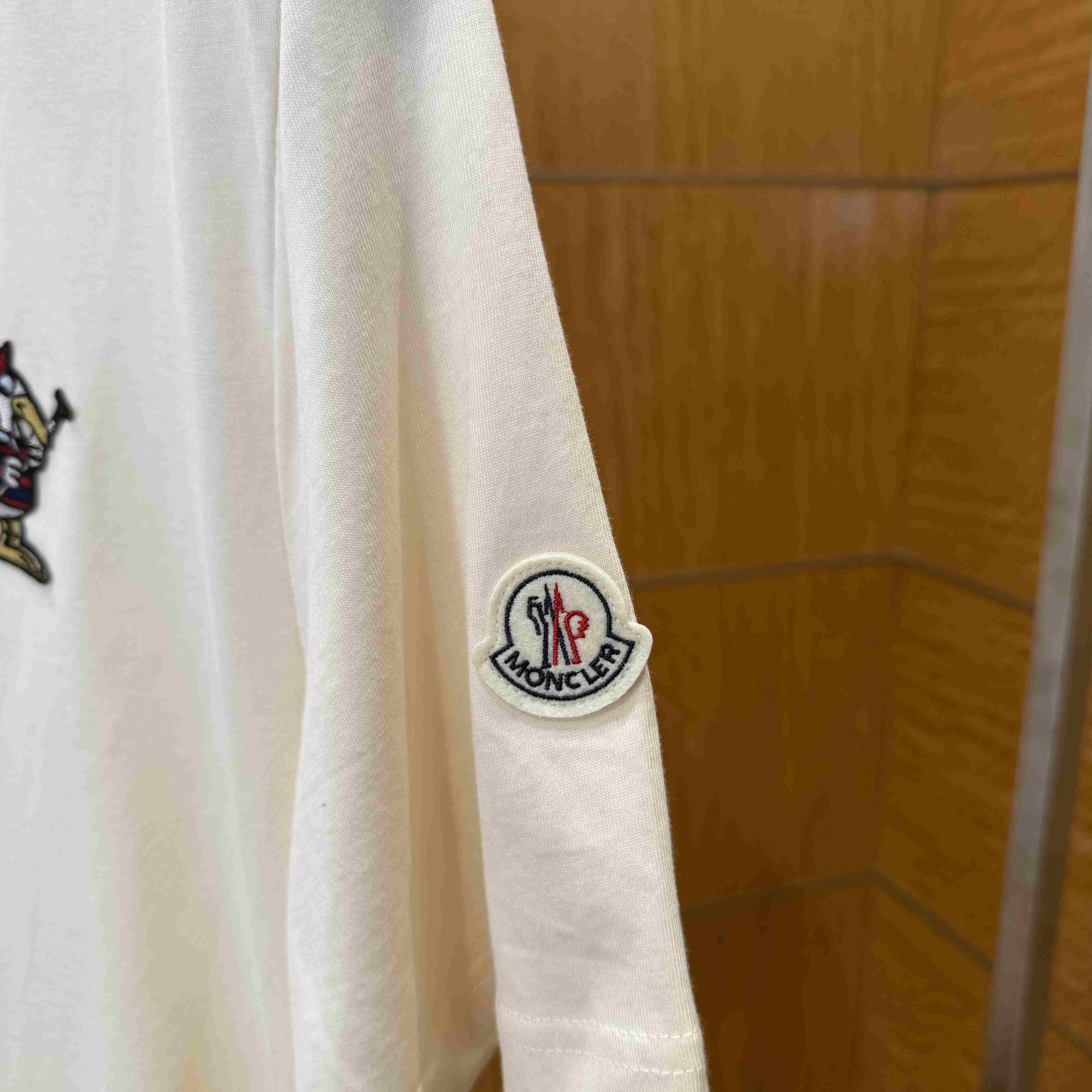 Moncler MonDuck Logo Patch Cotton T-Shirt - DopestKickz