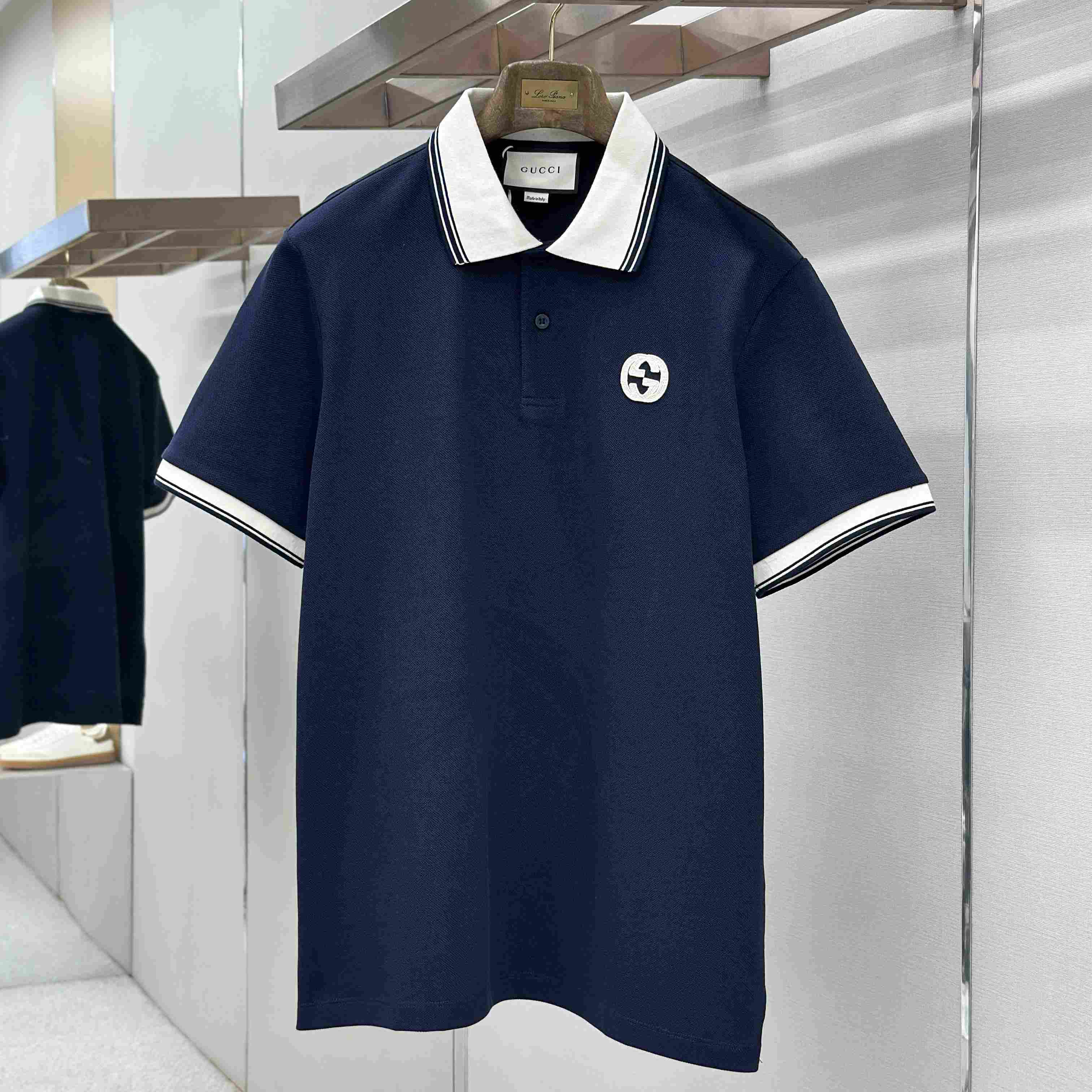 Gucci Interlocking G Piqué Polo Shirt - DopestKickz