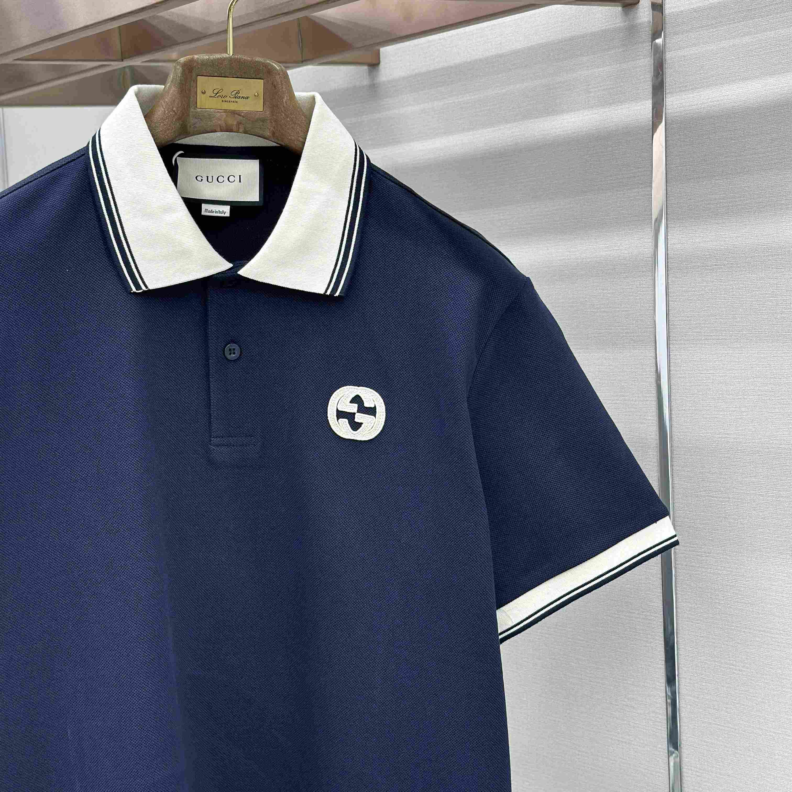 Gucci Interlocking G Piqué Polo Shirt - DopestKickz