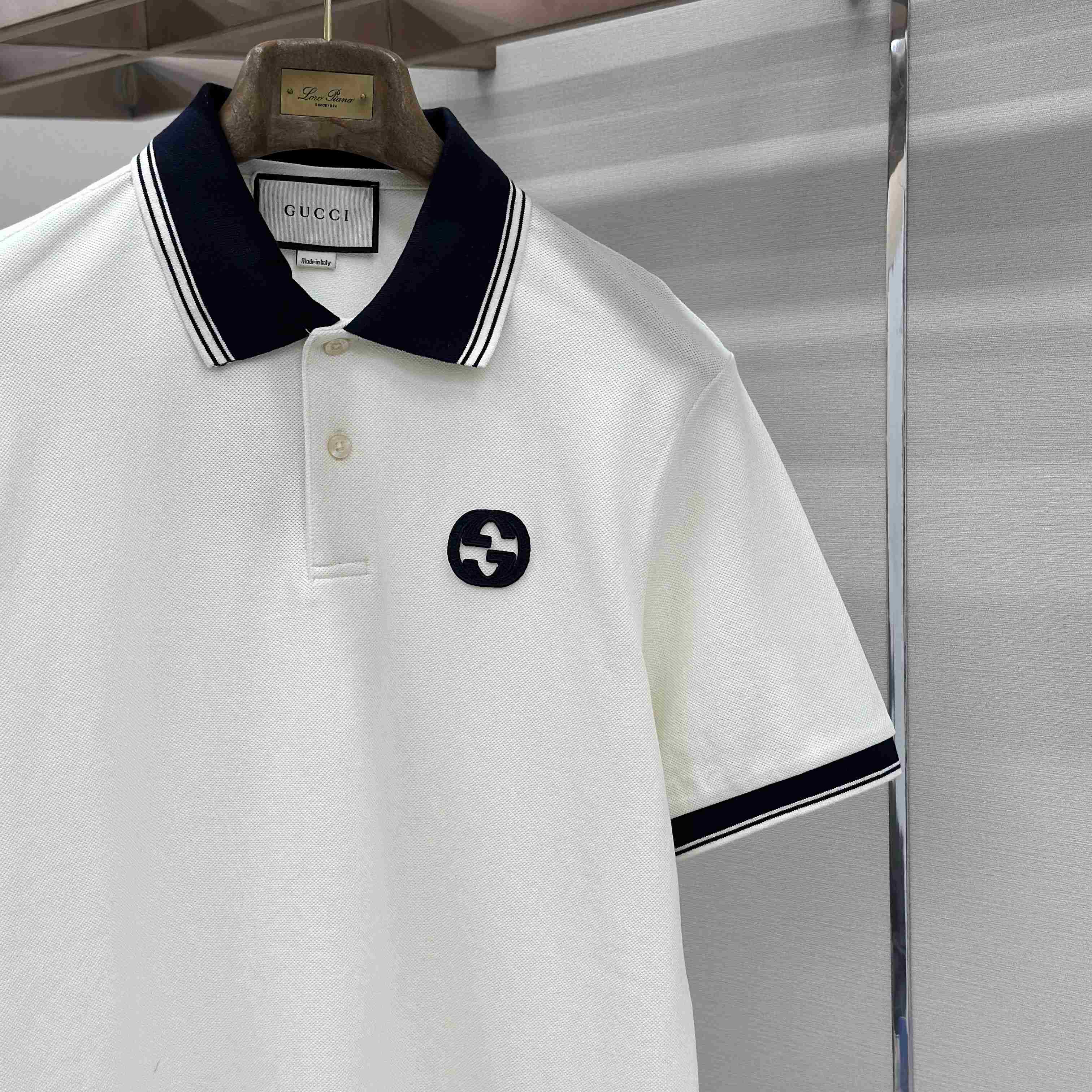 Gucci Interlocking G Piqué Polo Shirt - DopestKickz