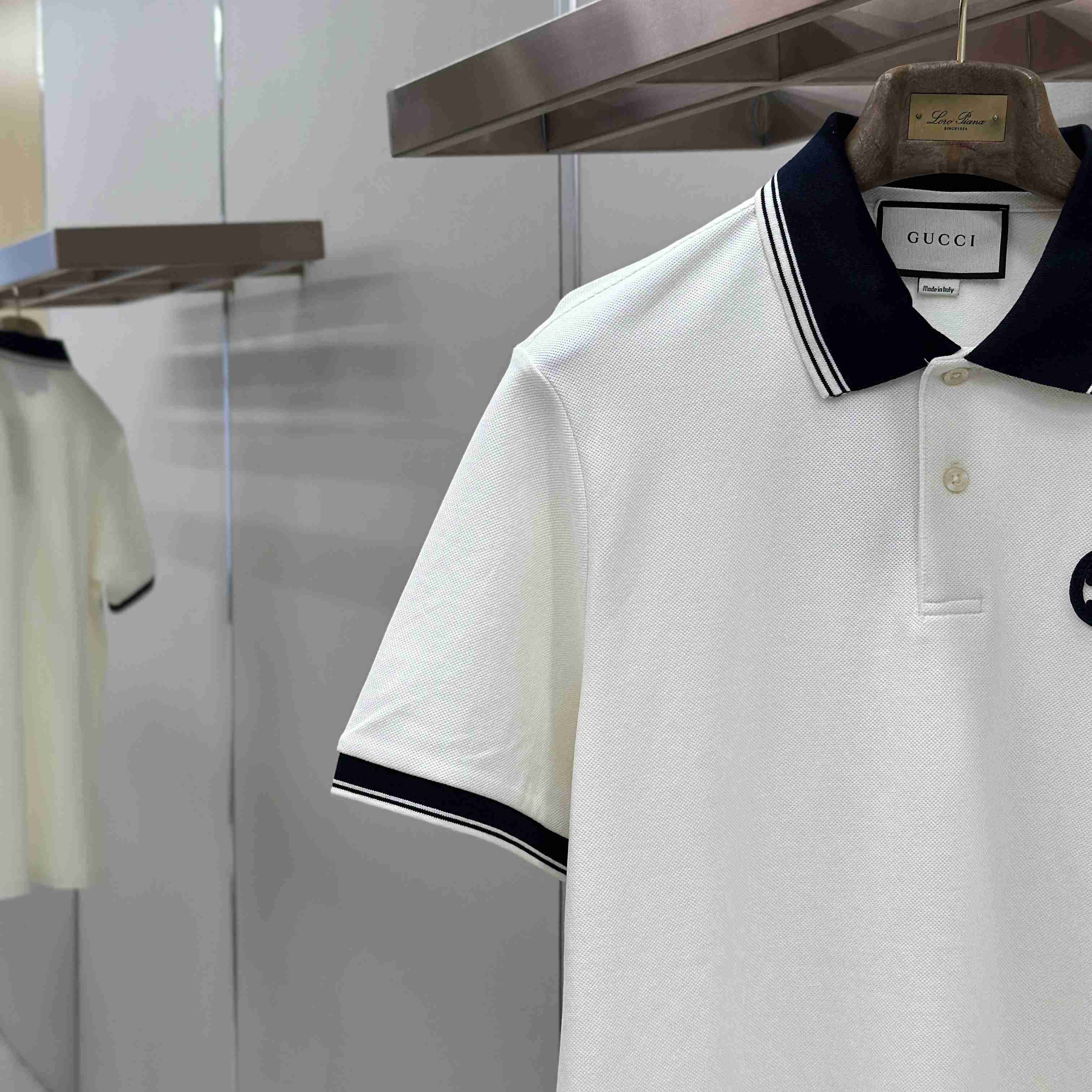 Gucci Interlocking G Piqué Polo Shirt - DopestKickz
