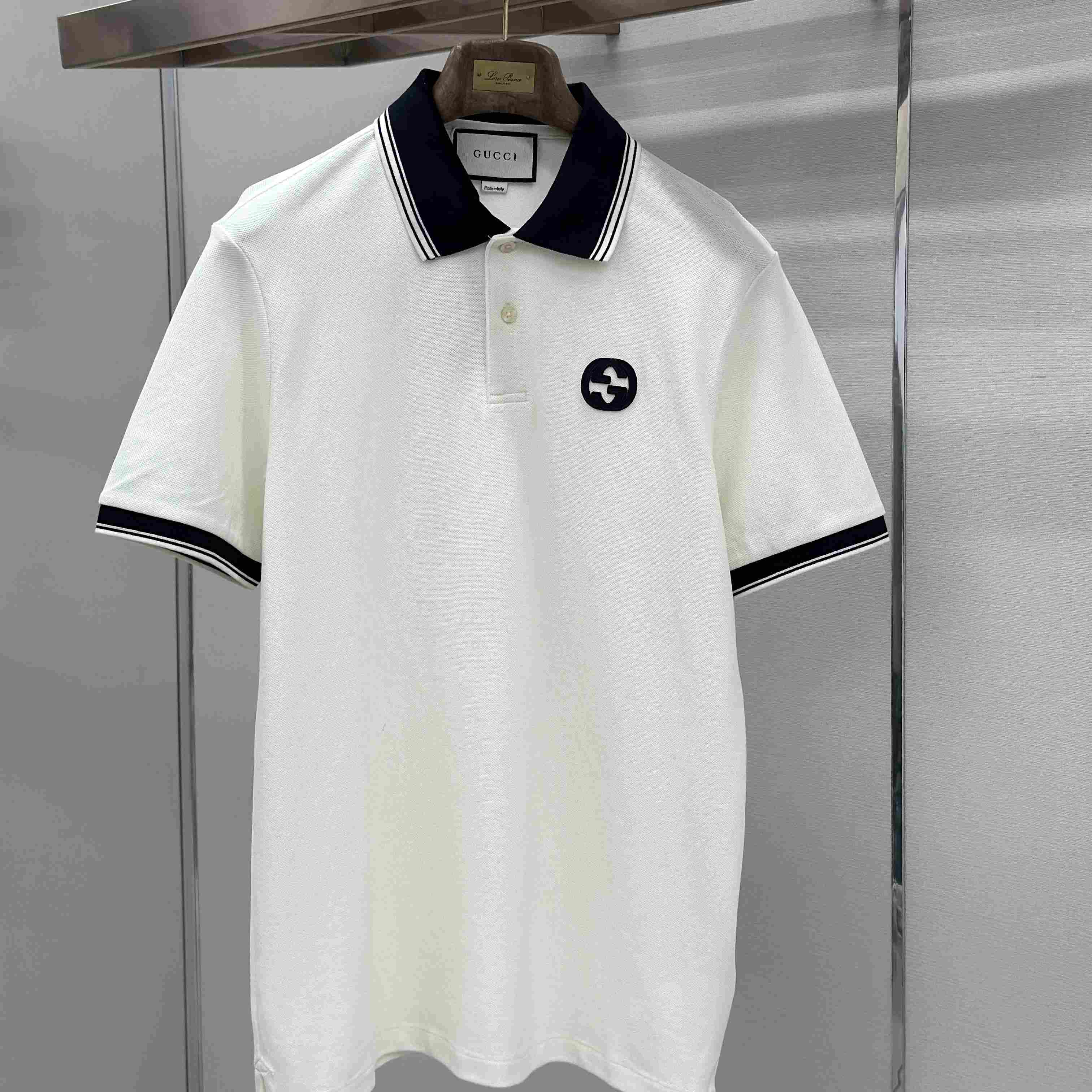 Gucci Interlocking G Piqué Polo Shirt - DopestKickz