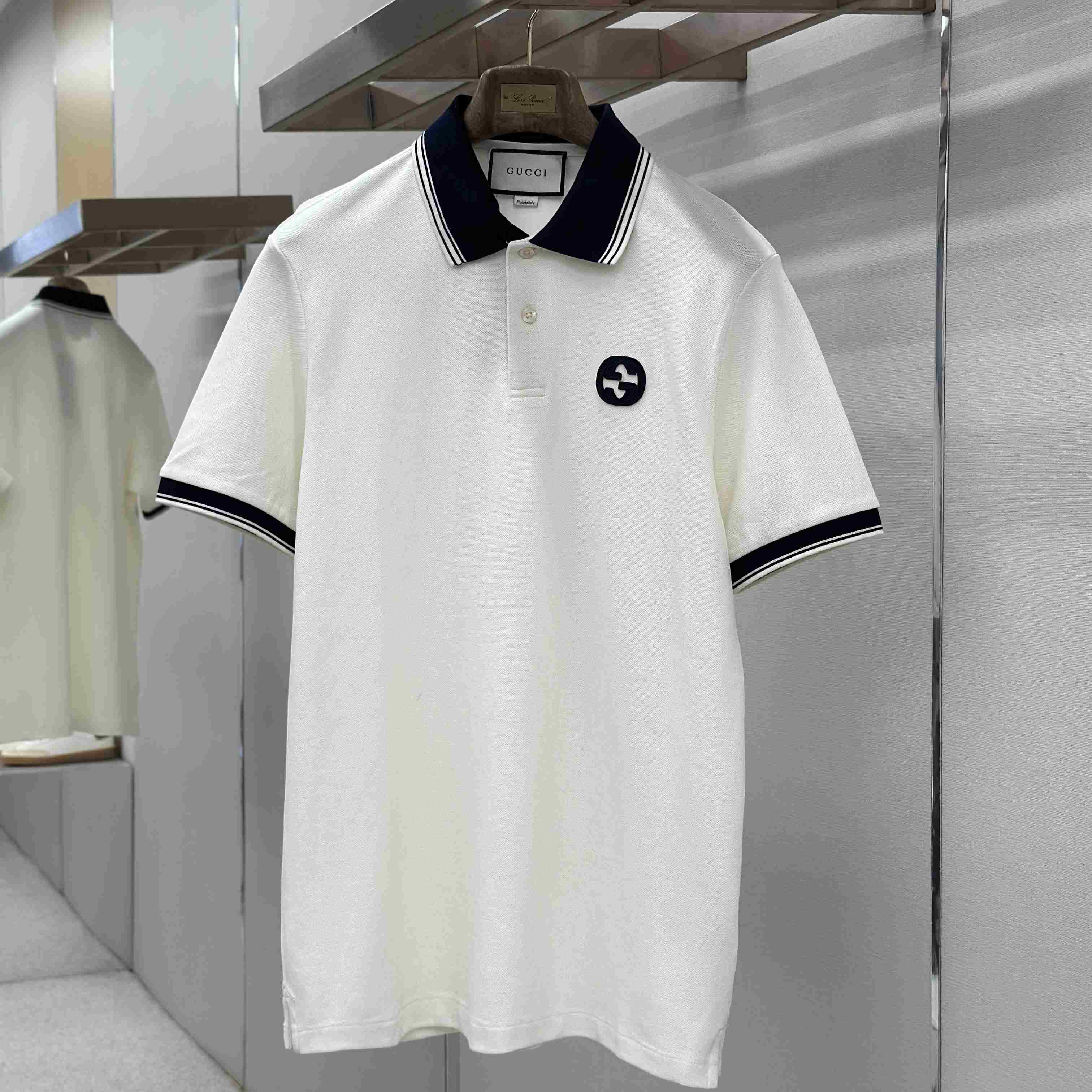 Gucci Interlocking G Piqué Polo Shirt - DopestKickz