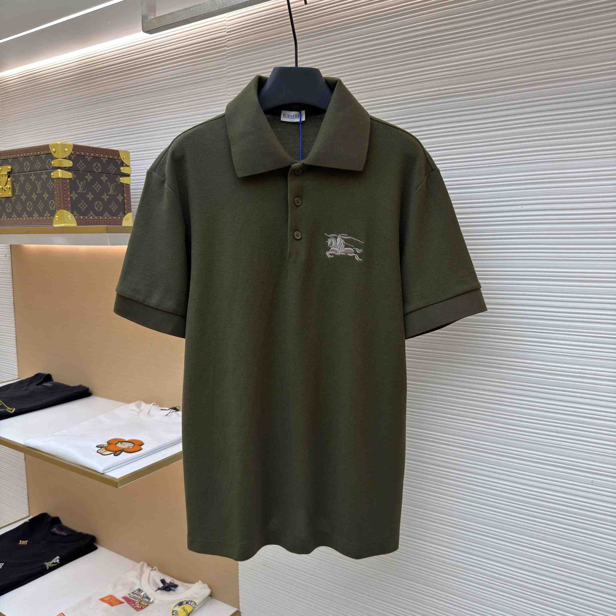 Burberry Knight Cotton Polo Shirt - DopestKickz