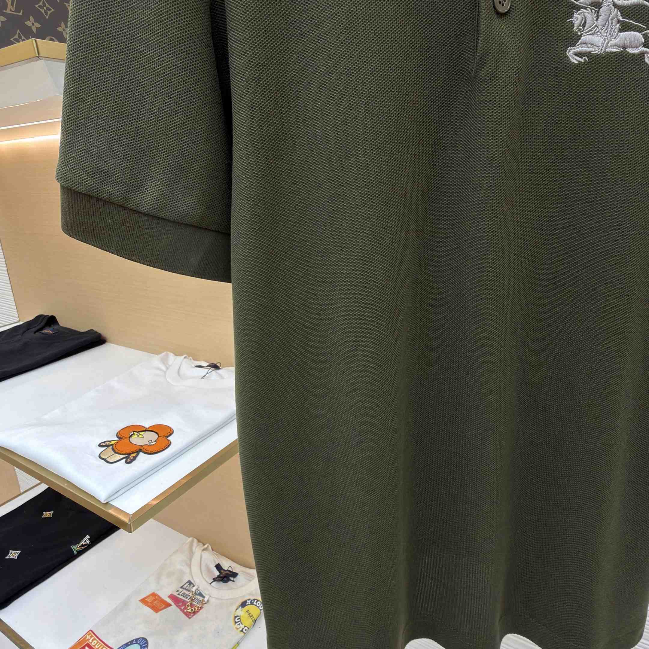 Burberry Knight Cotton Polo Shirt - DopestKickz