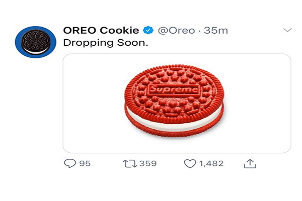 Supreme sends Twitter into meltdown after unveiling a new collaboration with OREO - DopestKickz